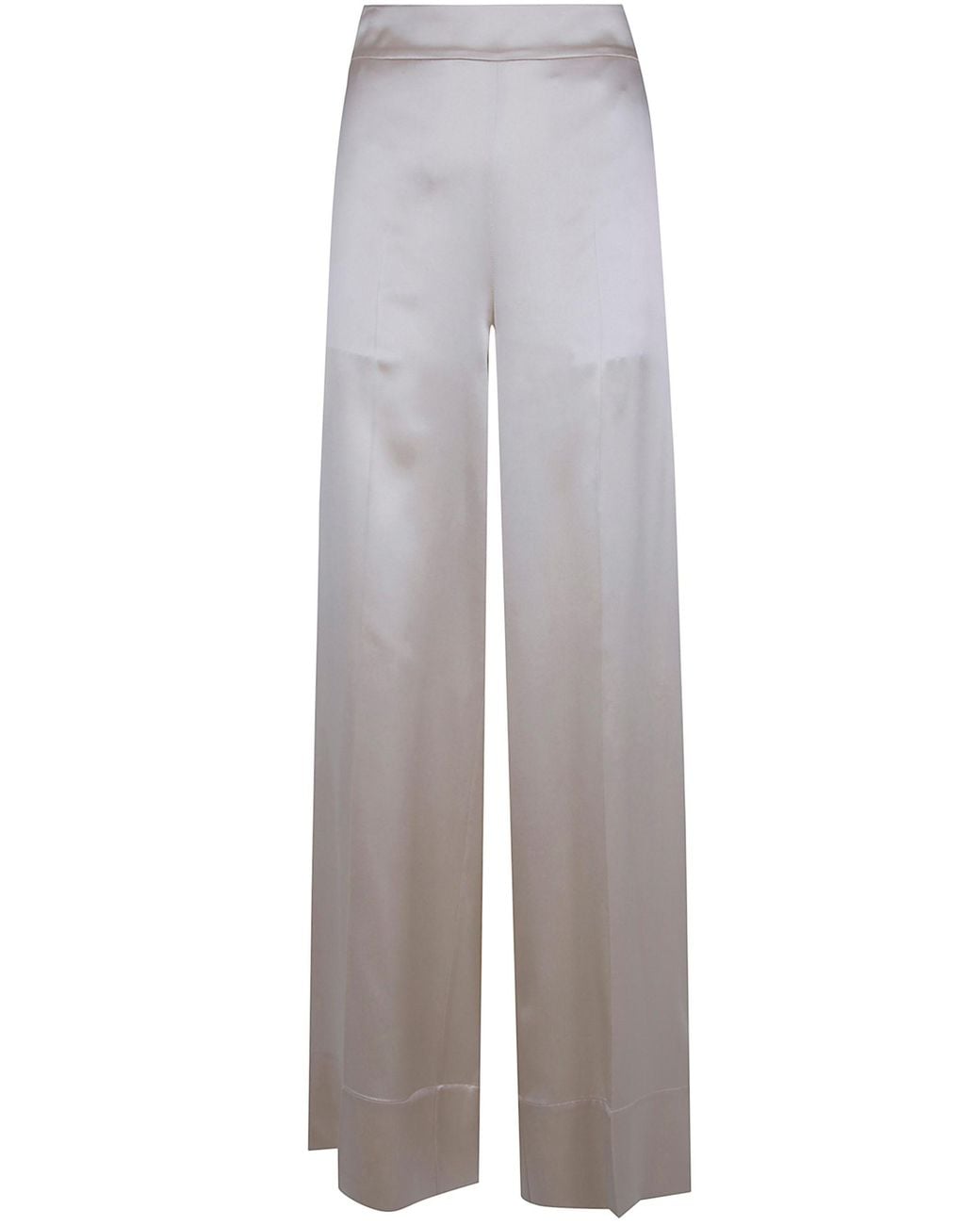 Joseph Gray "Dijon" Silk Satin Trousers