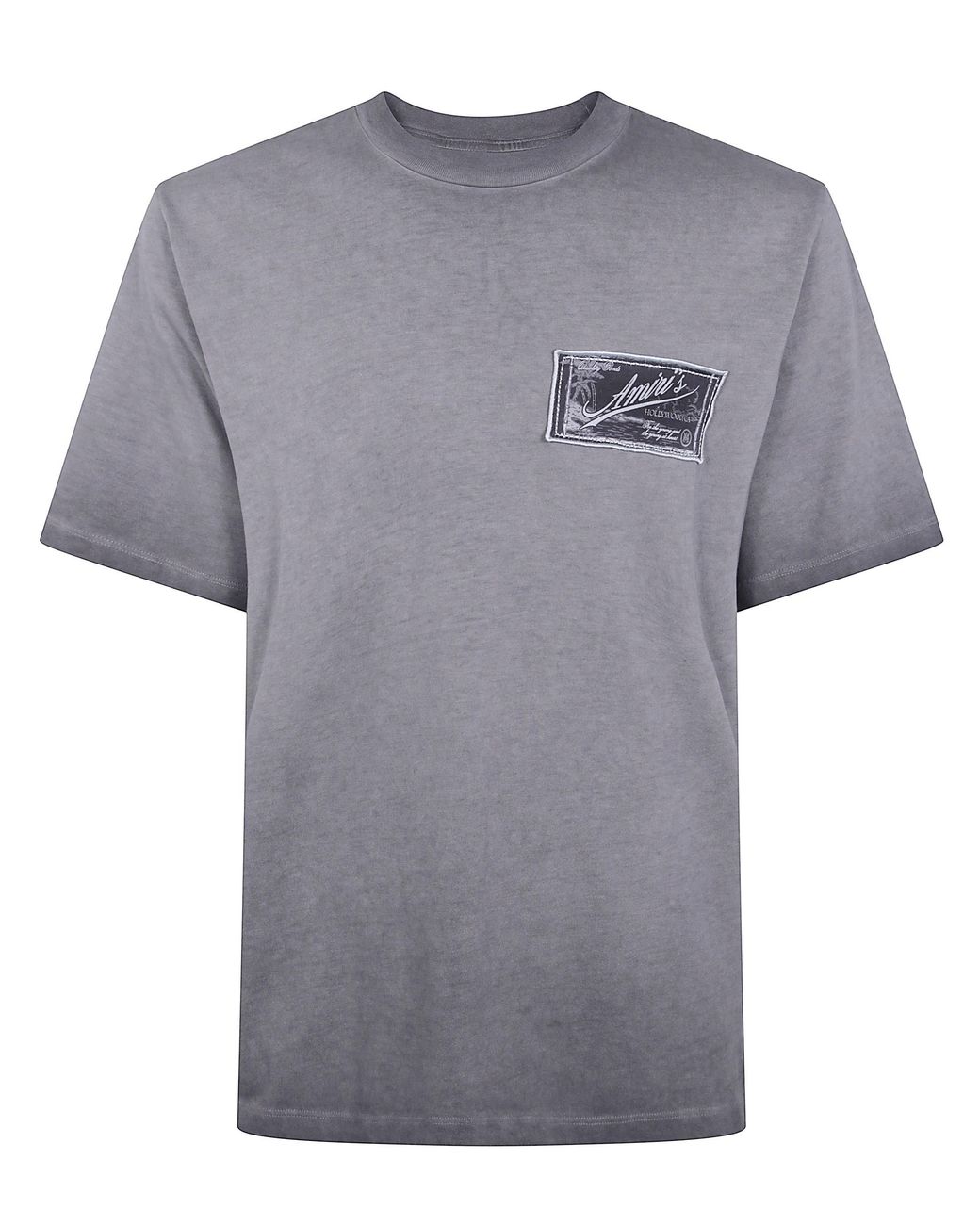 Amiri Gray "Quality Goods Patch Lj Gd Reg" Tee for men