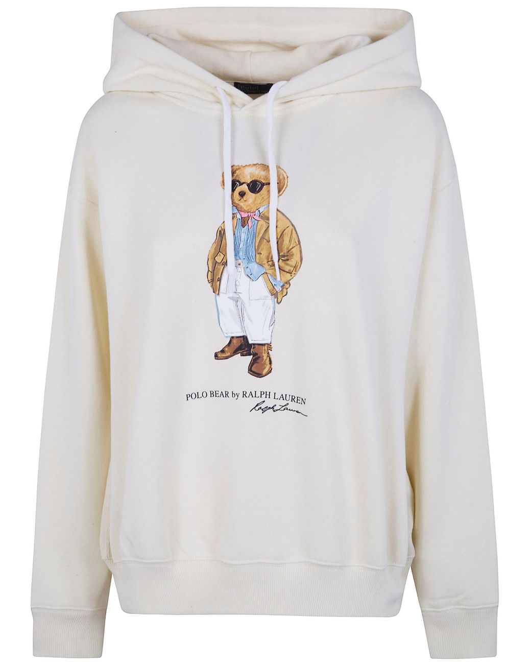 Polo Ralph Lauren White "Bear" Hooded Sweatshirt