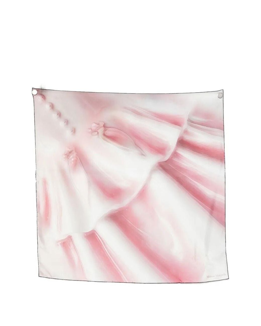 Maison Margiela Pink Silk Scarf "Porcelain"