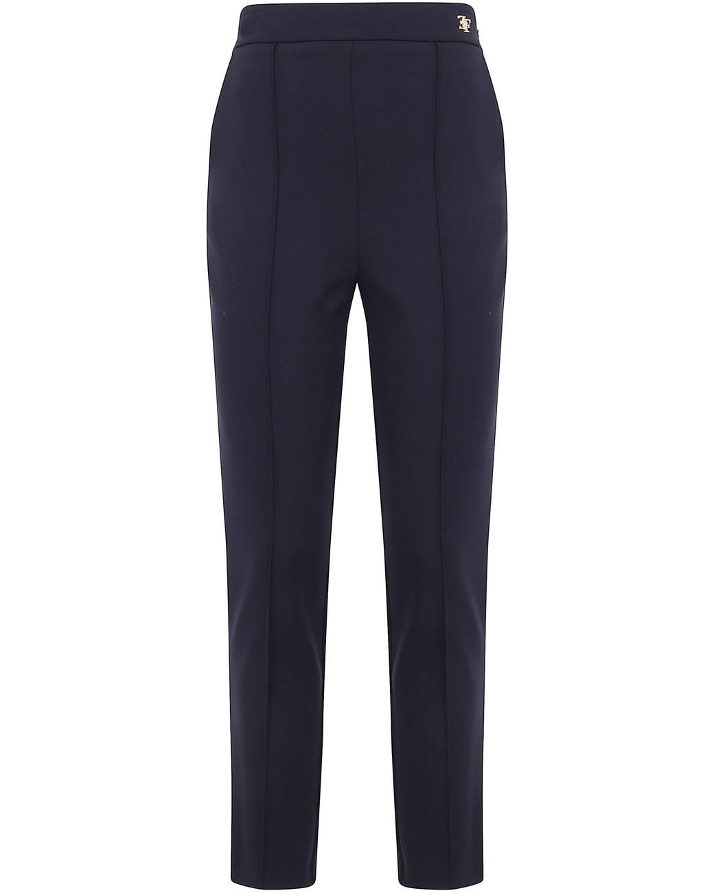 Elisabetta Franchi Blue Cropped Trousers
