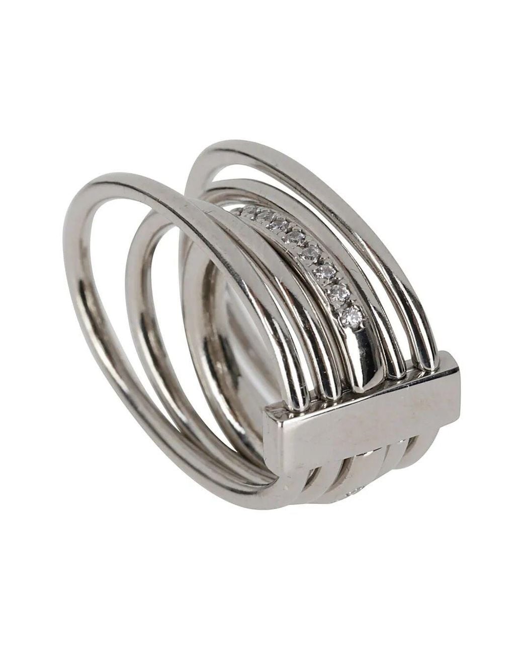Panconesi Gray Solar Crystal Ring