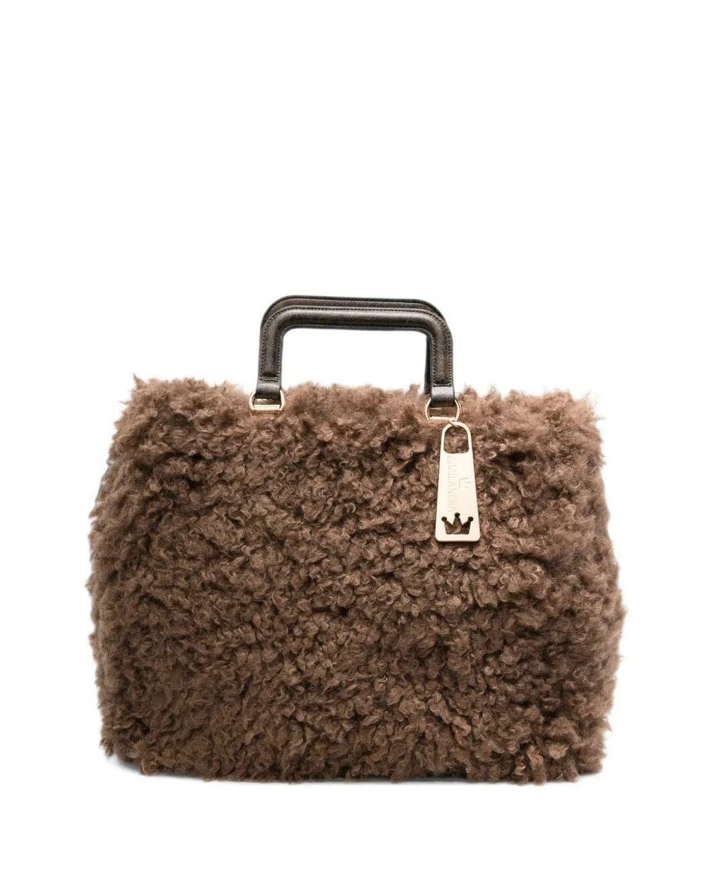 La Milanesa Brown Handbag Teddy Bag "Amal"