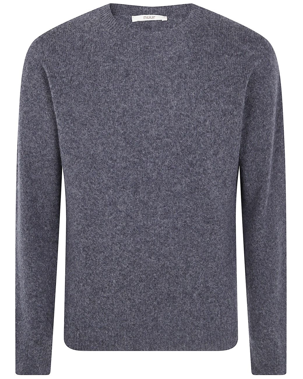 Nuur Blue Sweater Long Sleeves Round Neck for men