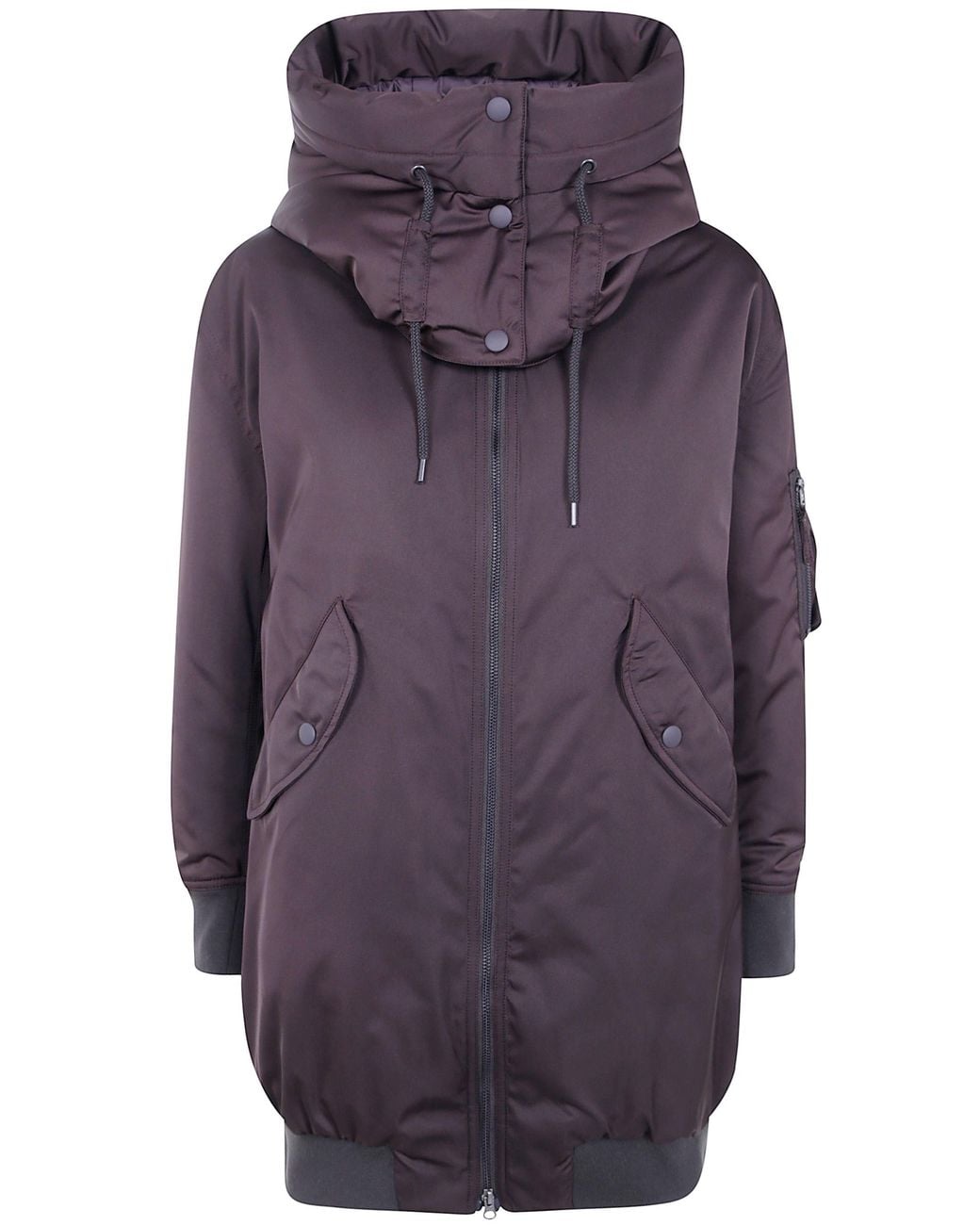 Aspesi Purple Coat Hooded "Come Viene"