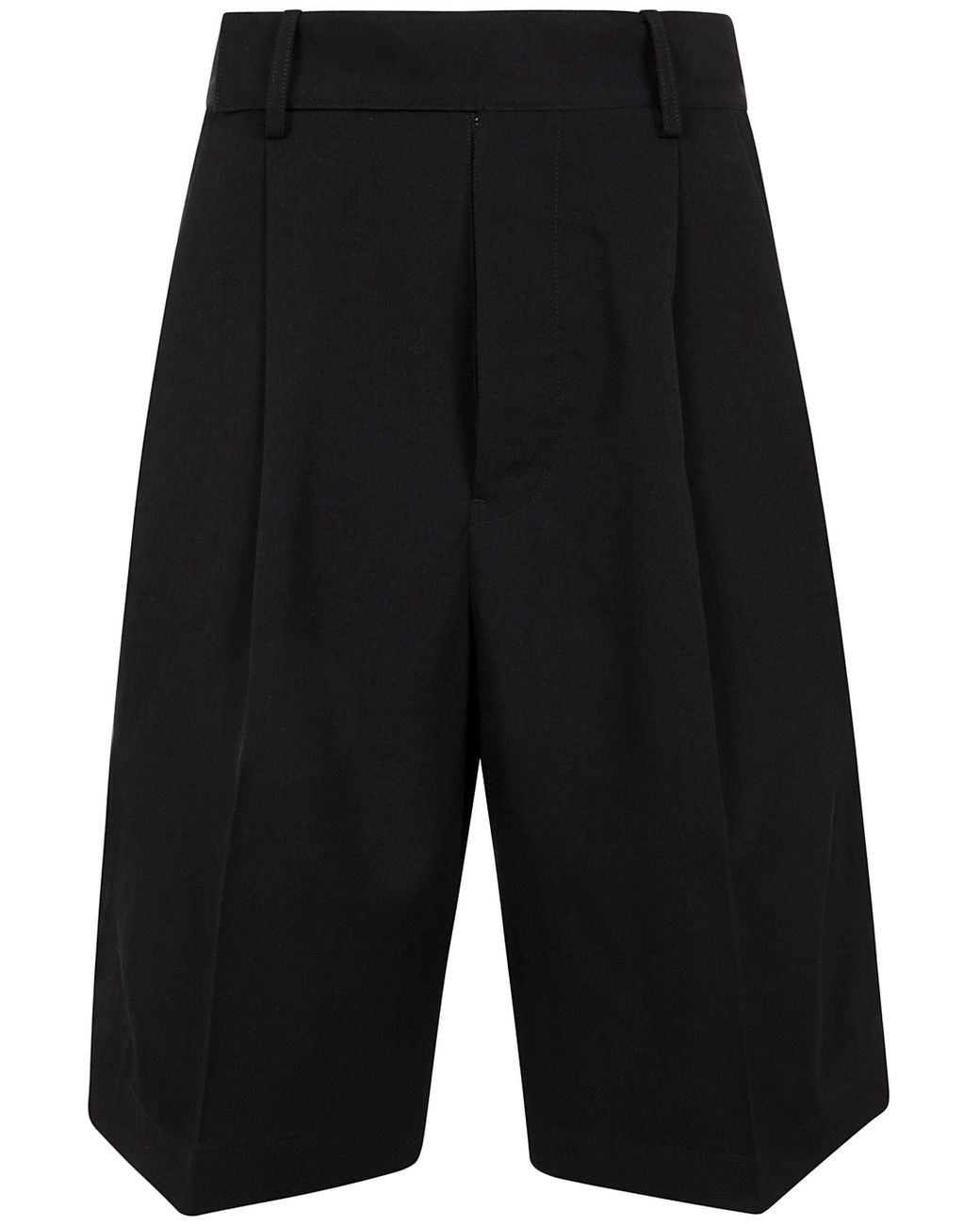Yohji Yamamoto Black R-4Tuck Short Pants