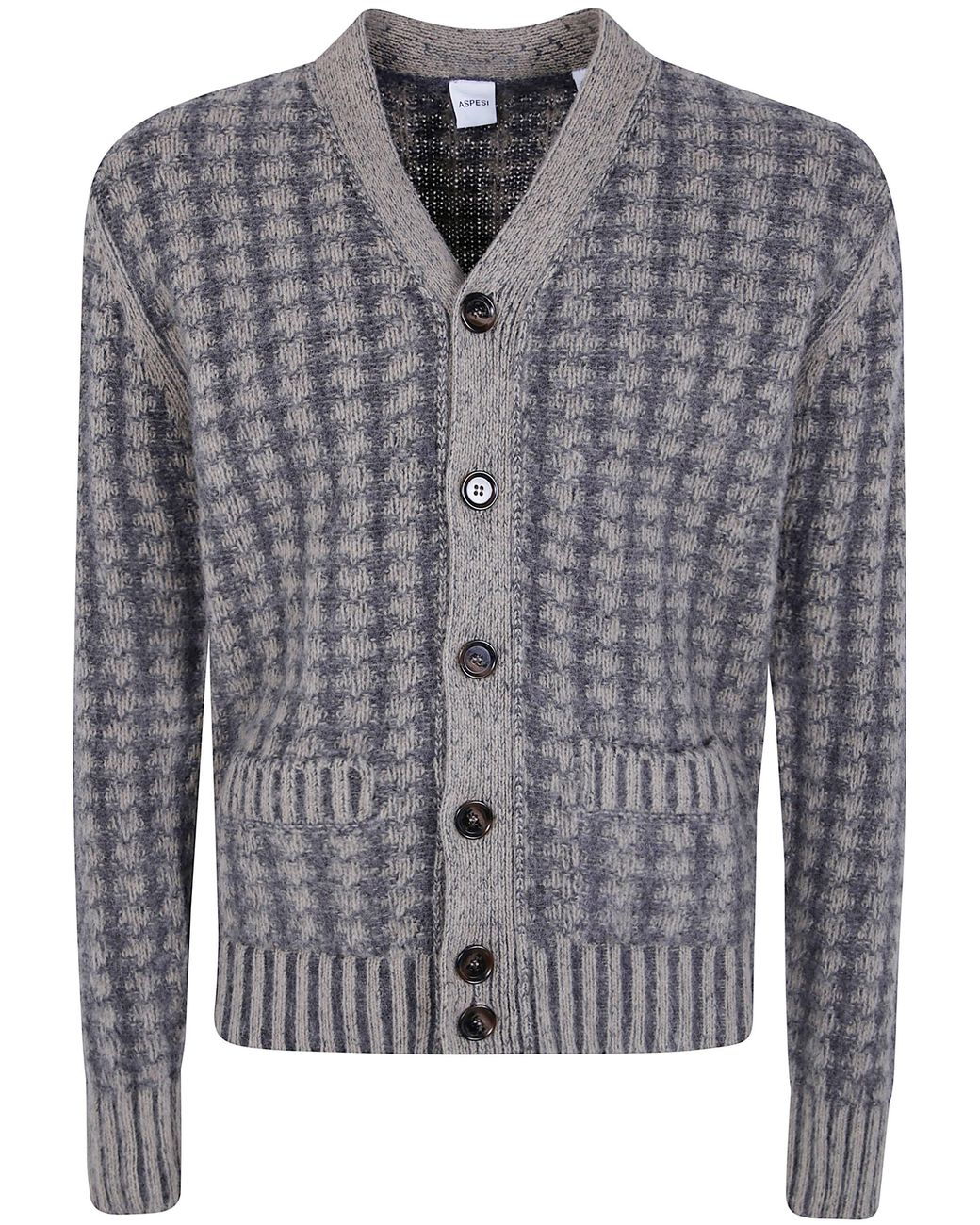 Aspesi Gray "M470" Cardigan for men