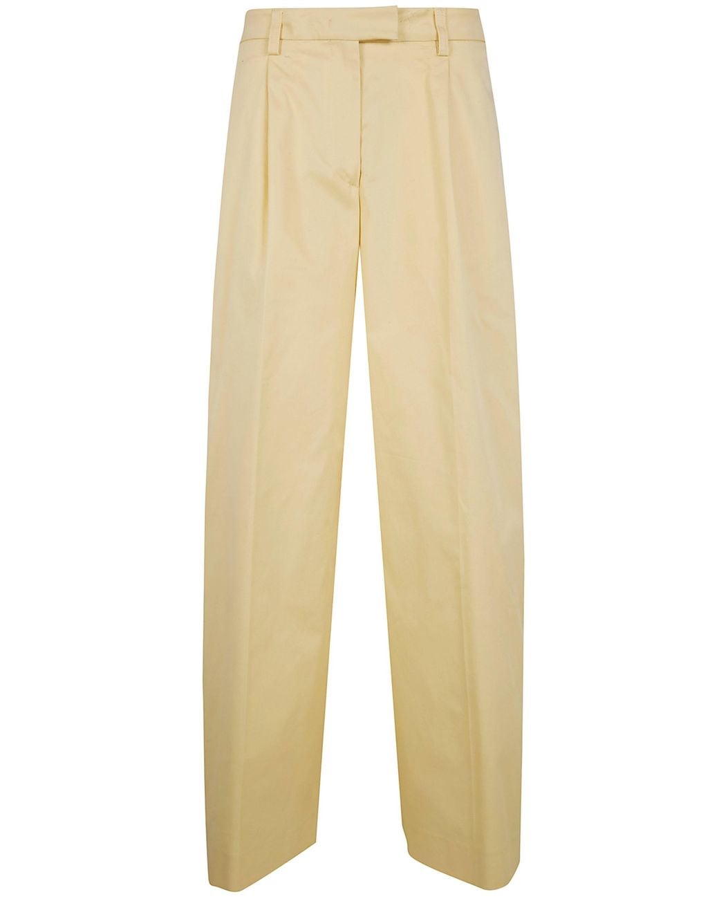 Thelatest Yellow "Deva" Gabardine Trousers