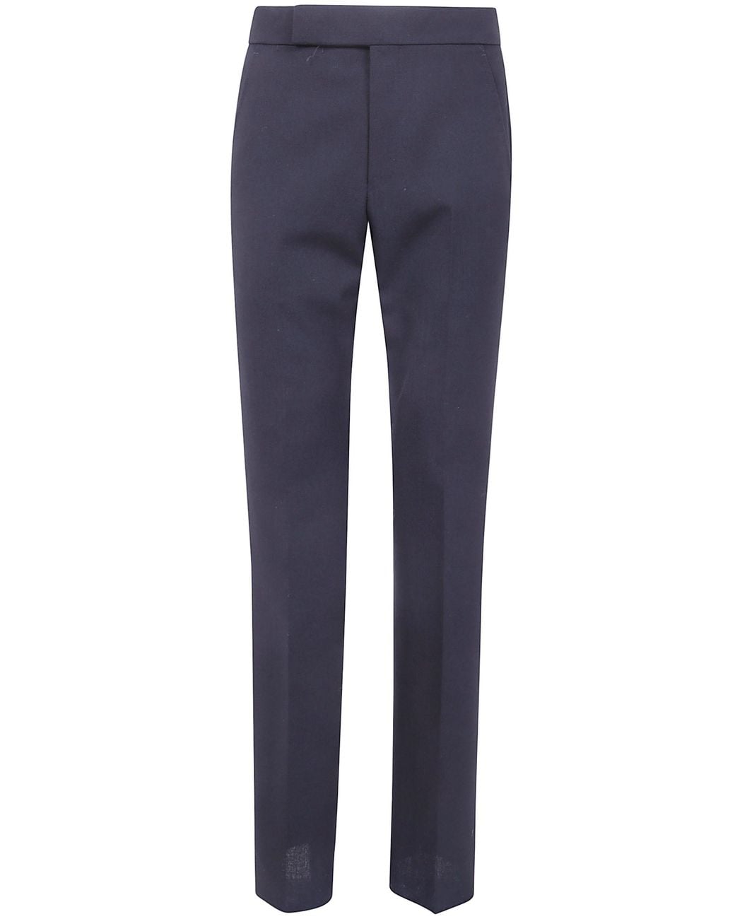 Tom Ford Blue Straight Trousers "3 Ply Fresco Flat Front Straight Pant" for men