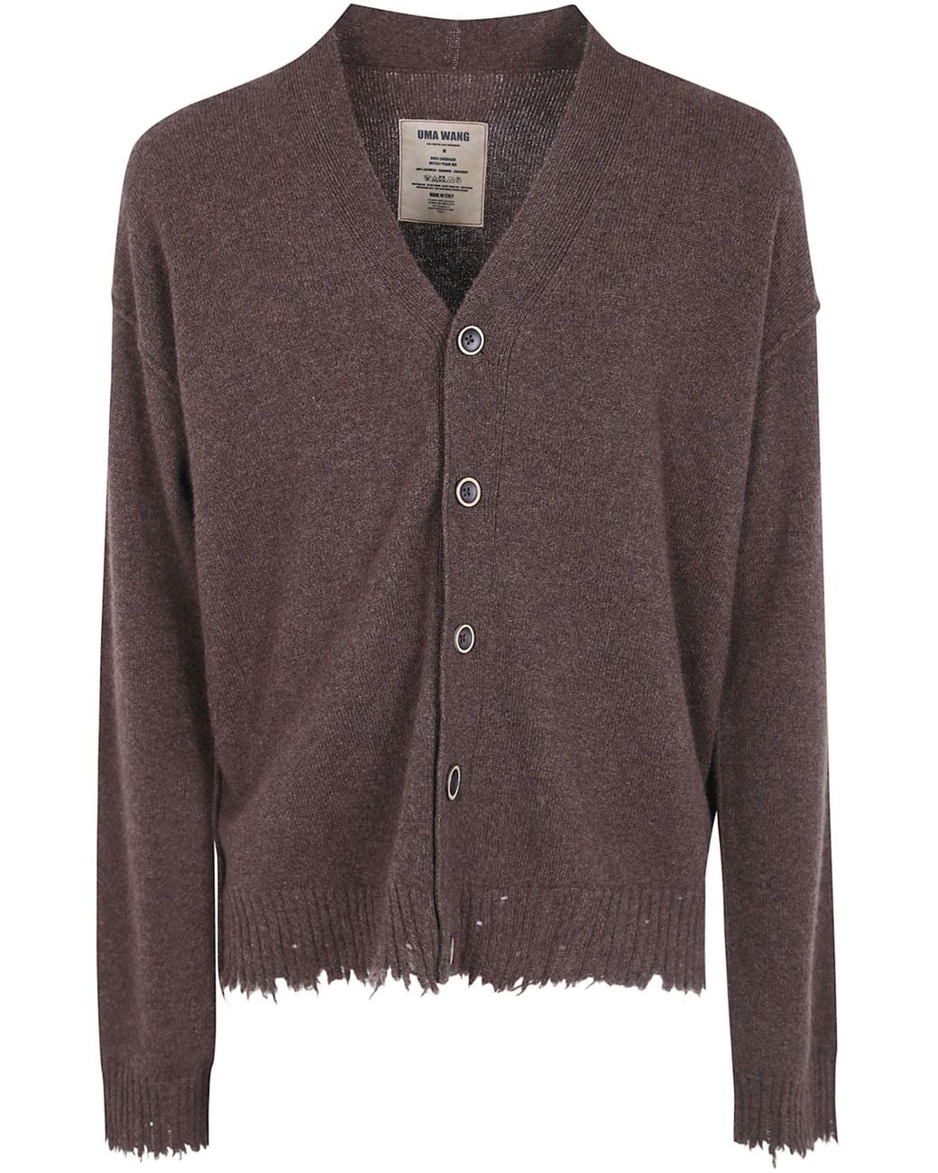 Uma Wang Brown "Over" Cardigan for men