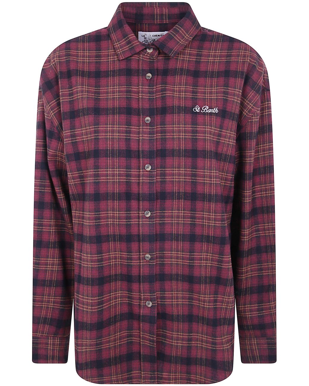 Mc2 Saint Barth Purple Flannel Shirt "Lully"