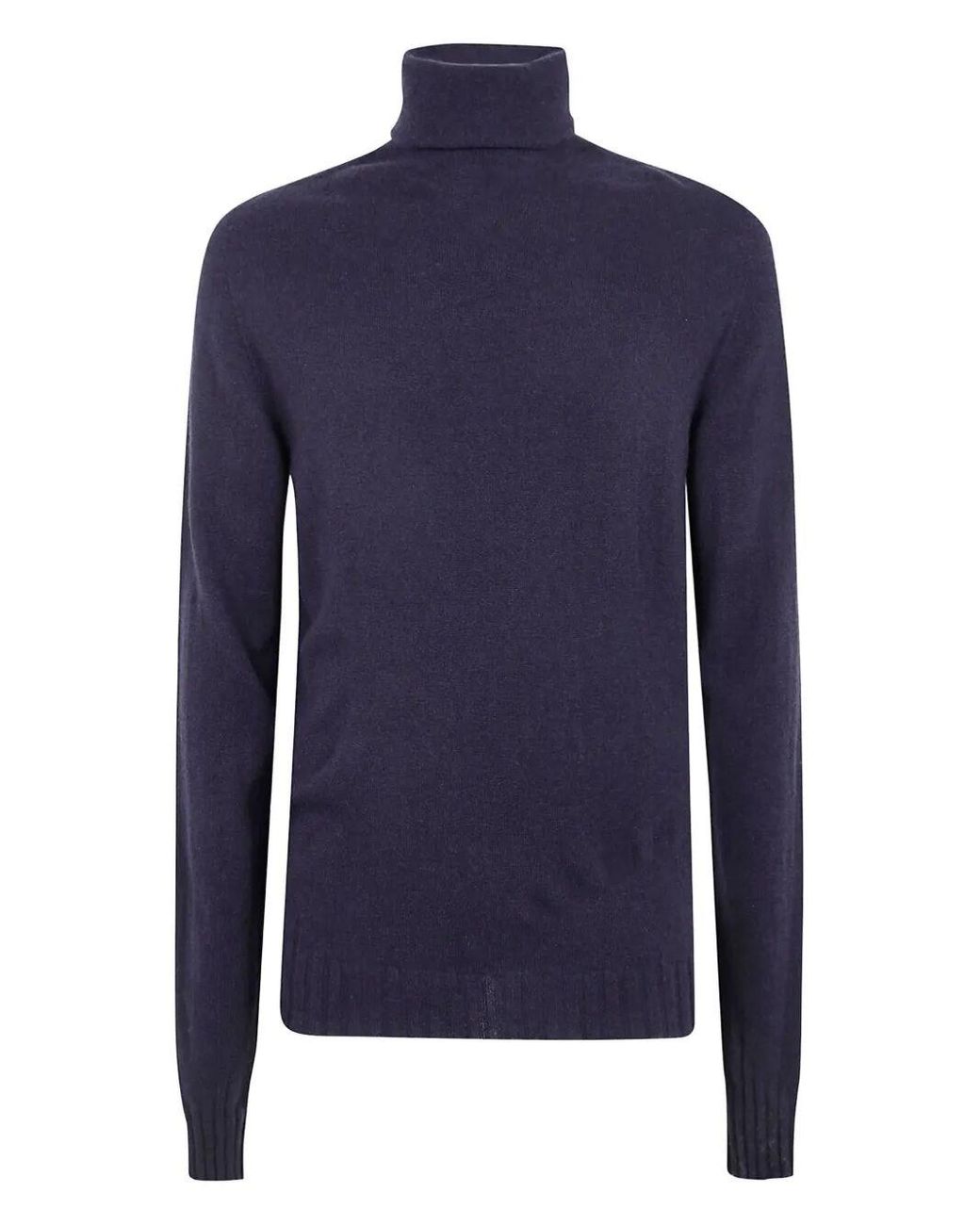 MD75 Blue Cashmere Turtle Neck Sweater for men