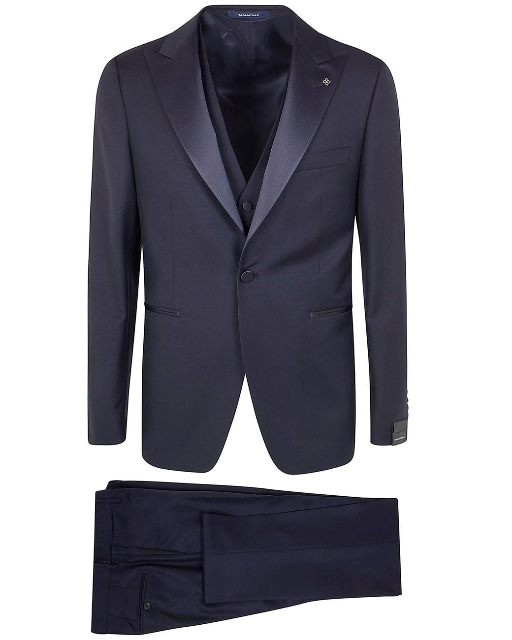 Tagliatore Blue "Bruce Smoking" Suit for men