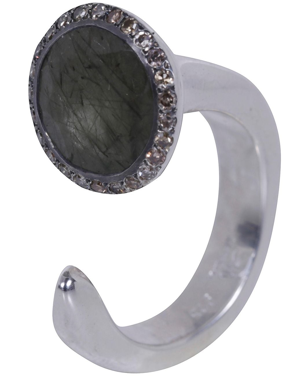 Rosa Maria Gray Stone Ring "Tove 5"