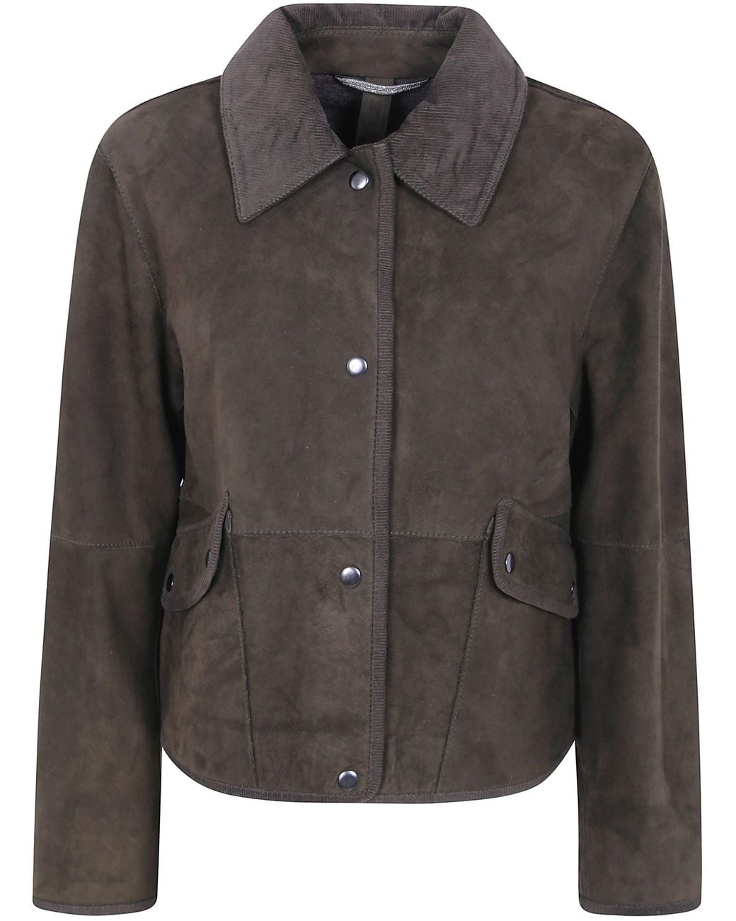 The Jackie Leathers Black Suede Jacket "Maeve"