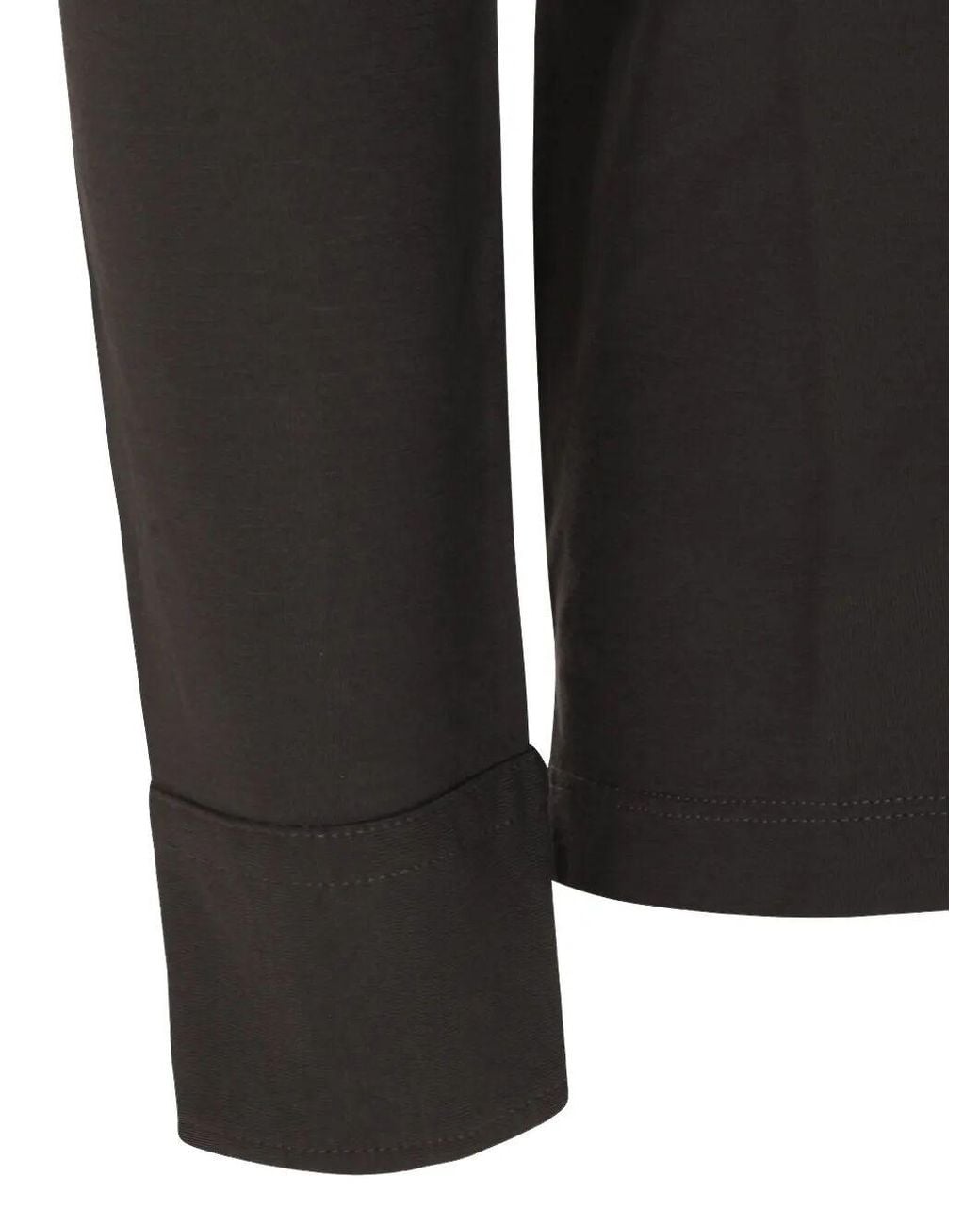 Zanone Black Short Sleeves Polo Shirt for men