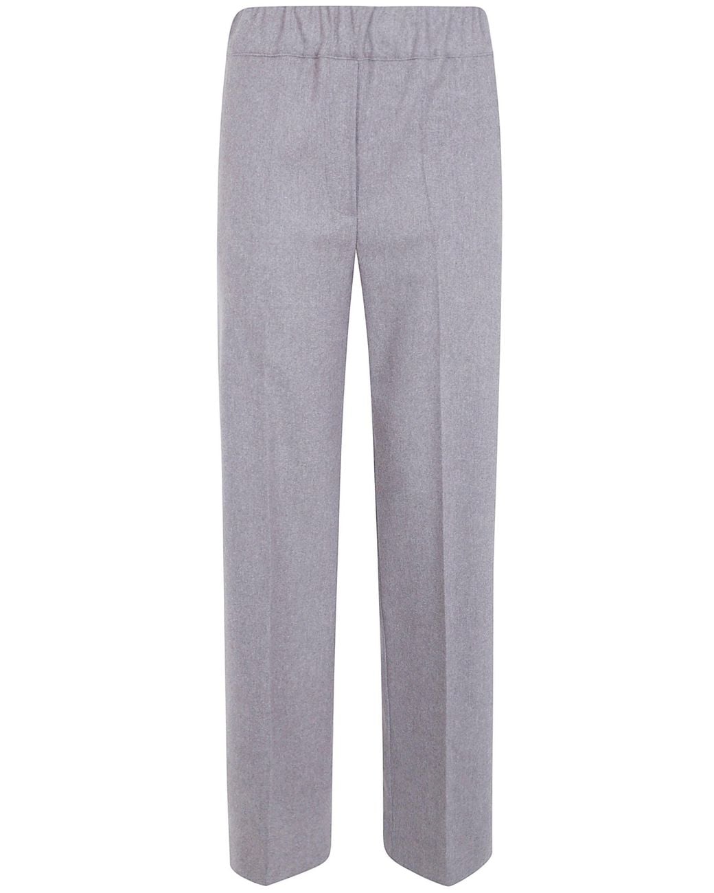 D.exterior Gray D. Exterior Pants Wide Leg "Flannel Wide Leg Trousers"