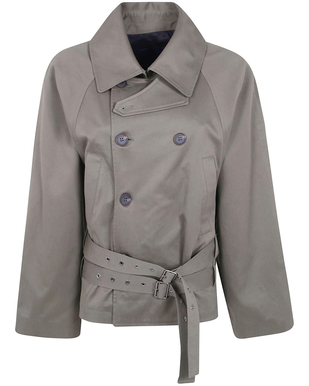 Eudon Choi Gray Belted Oversize Jacket