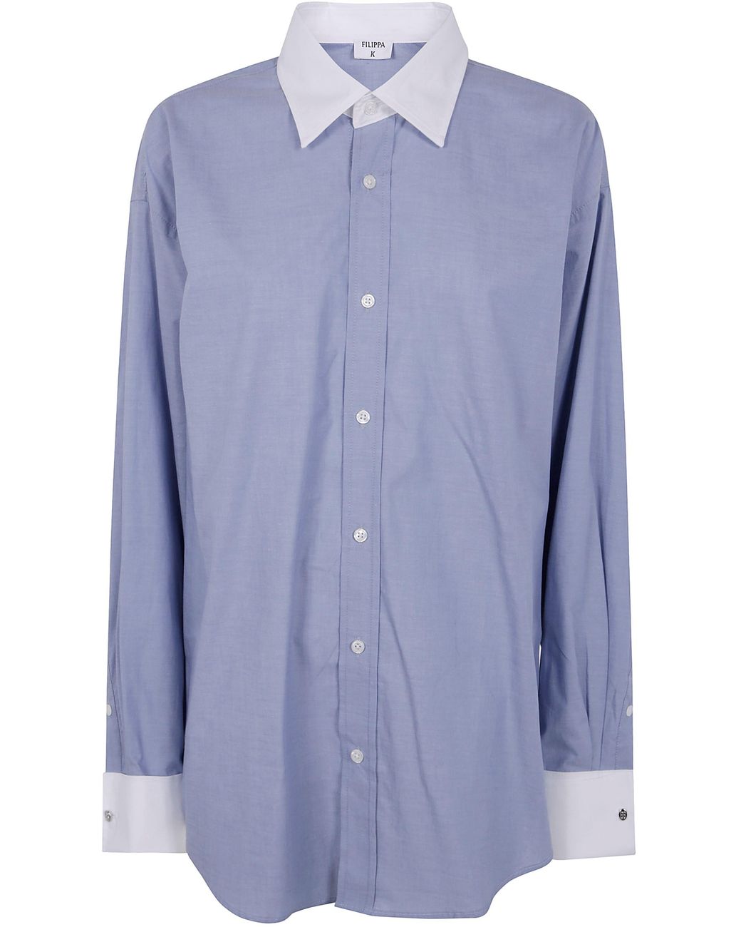 Filippa K Blue Cotton Tuxedo Shirt