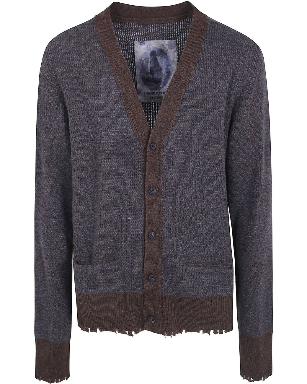 Ziggy Chen Blue Cardigan Classic "Classic Cardigan" for men
