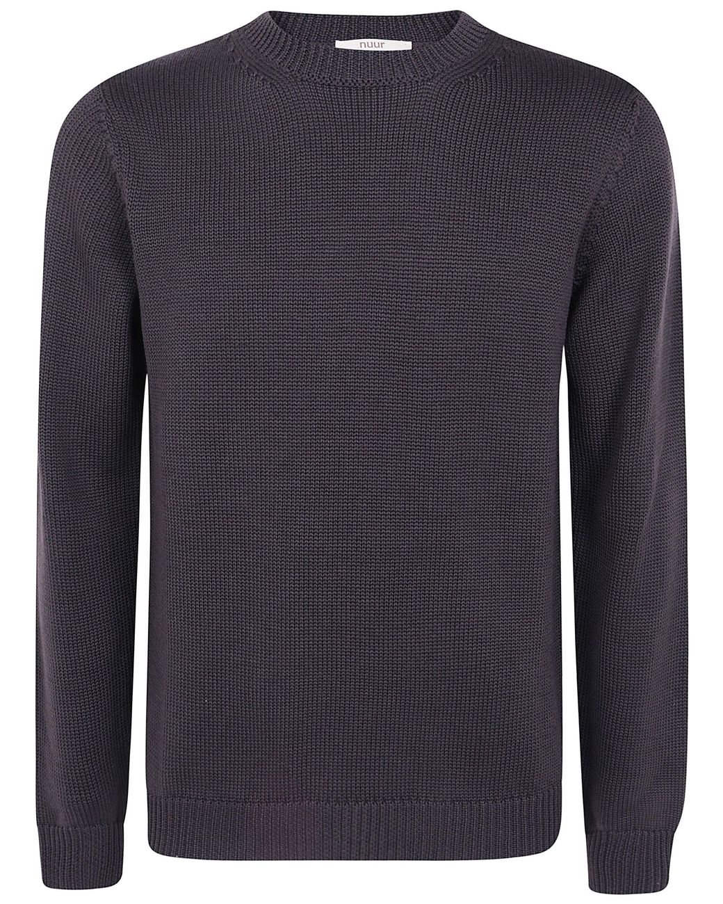 Nuur Blue Sweater Long Sleeves Round Neck for men
