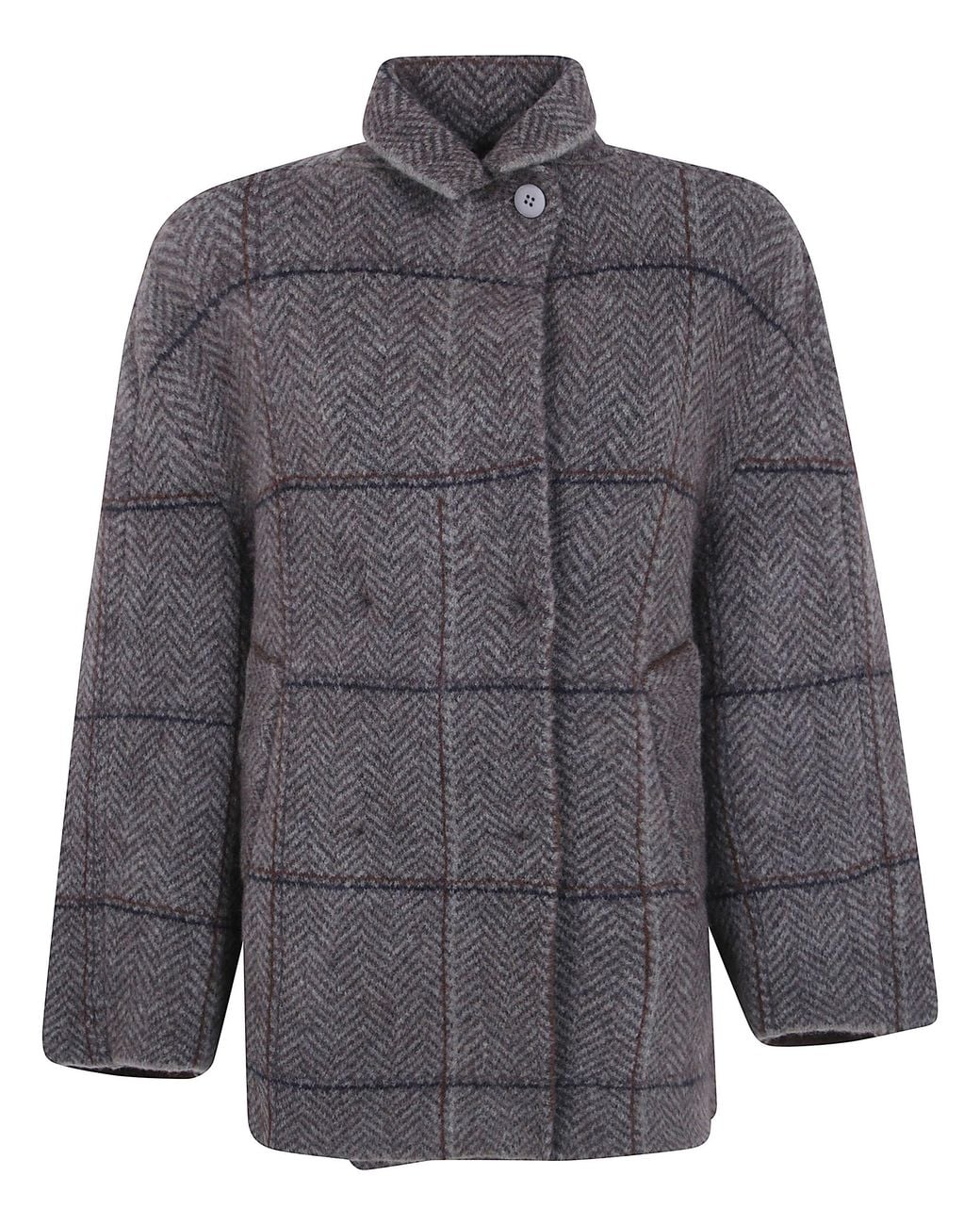 Boboutic Gray Jacket Double-Breasted "Spina"