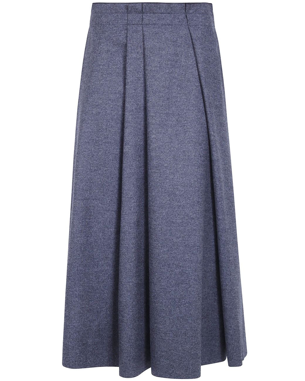 Sofie D ́hoore Blue Wide Gathered Skirt "Savy"
