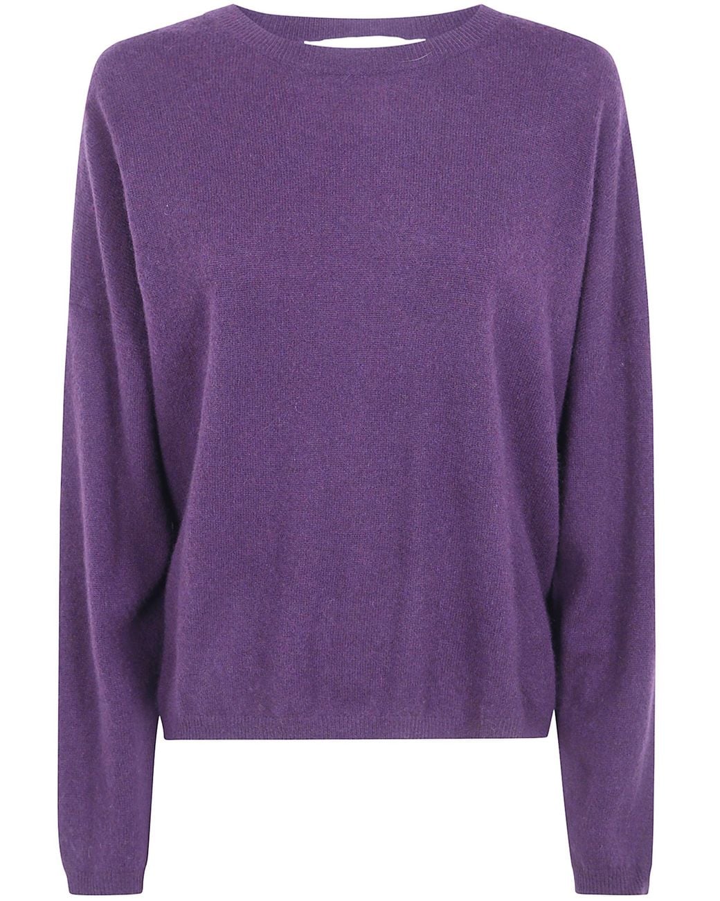 ABSOLUT CASHMERE Purple Round Neck Sweater "Kaira"