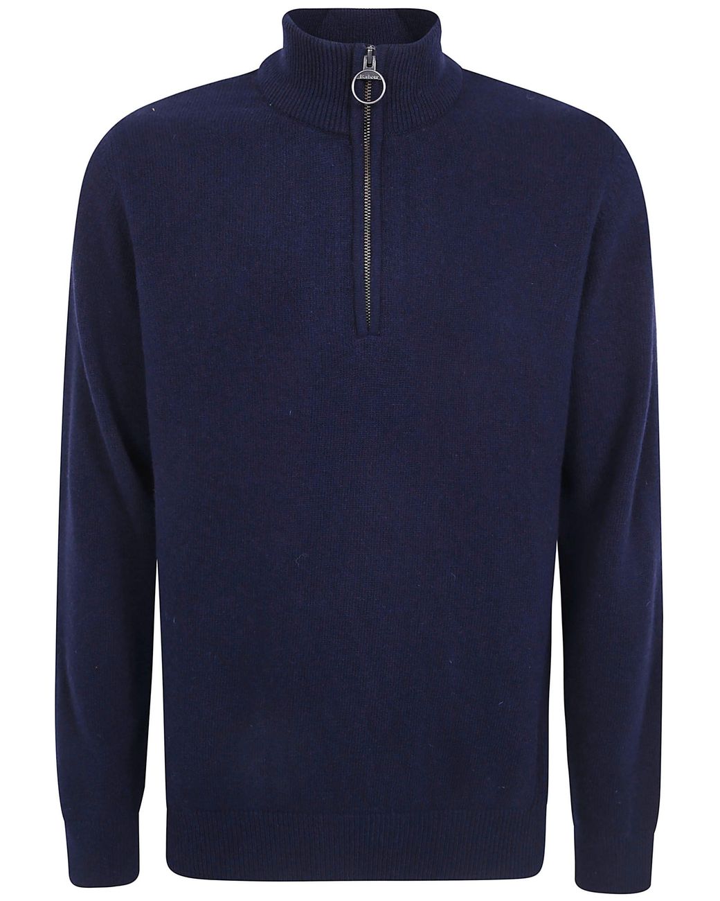 Barbour Blue "Holden" Half Zip Knitwear for men