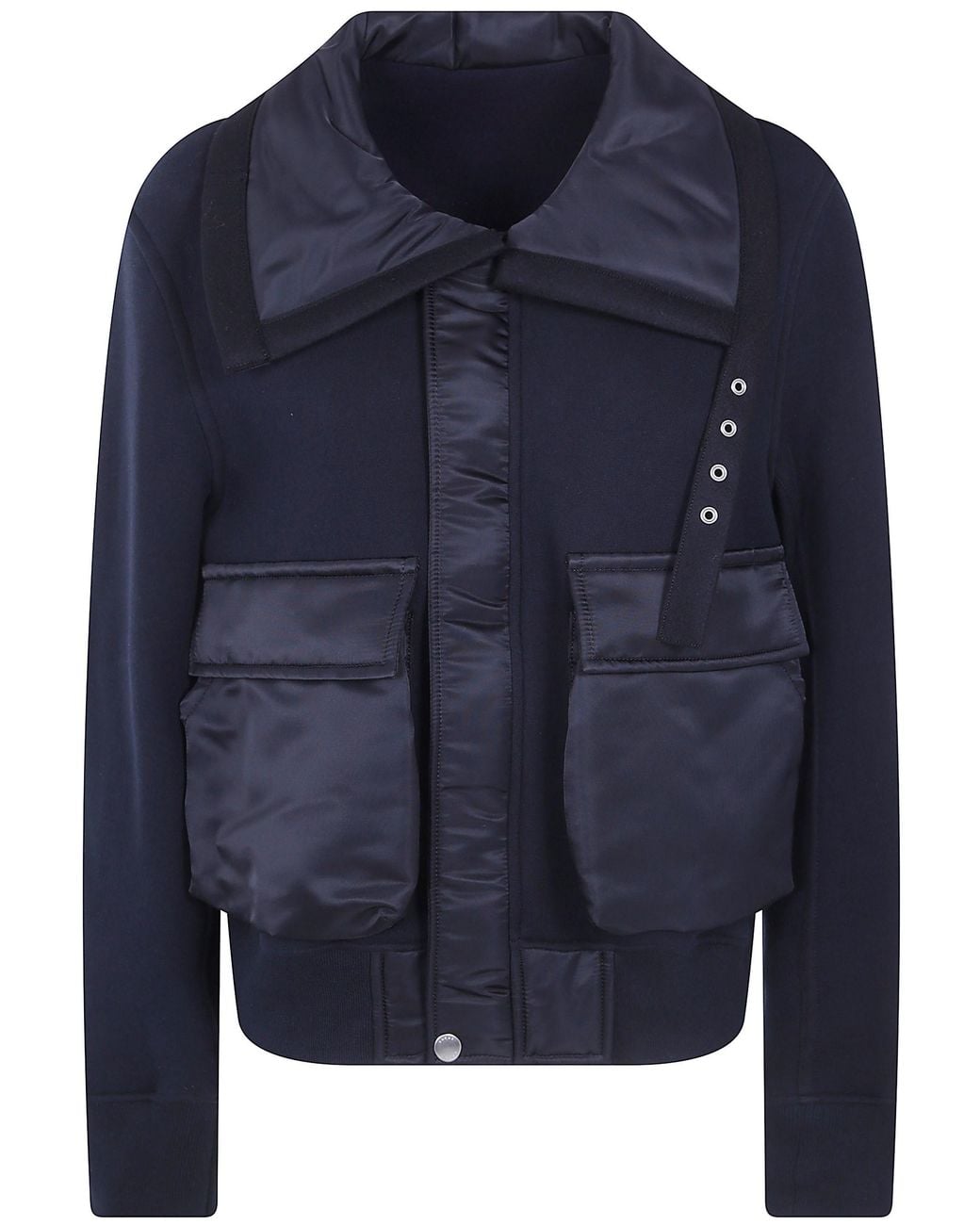 Sacai Blue Jacket Sponge Sweat Blouson