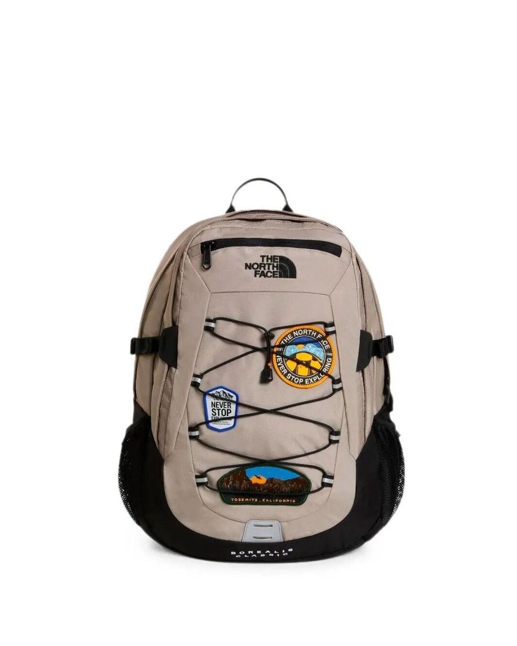 The North Face Gray Backpack With Patches "Borealis Classic Patch"