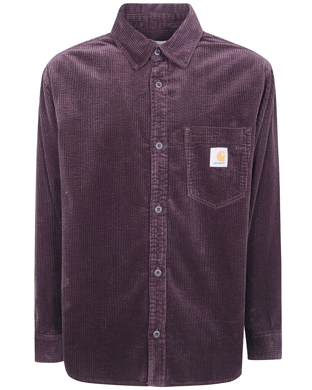 Carhartt Purple Shirt Long Sleeve "Loyde" for men