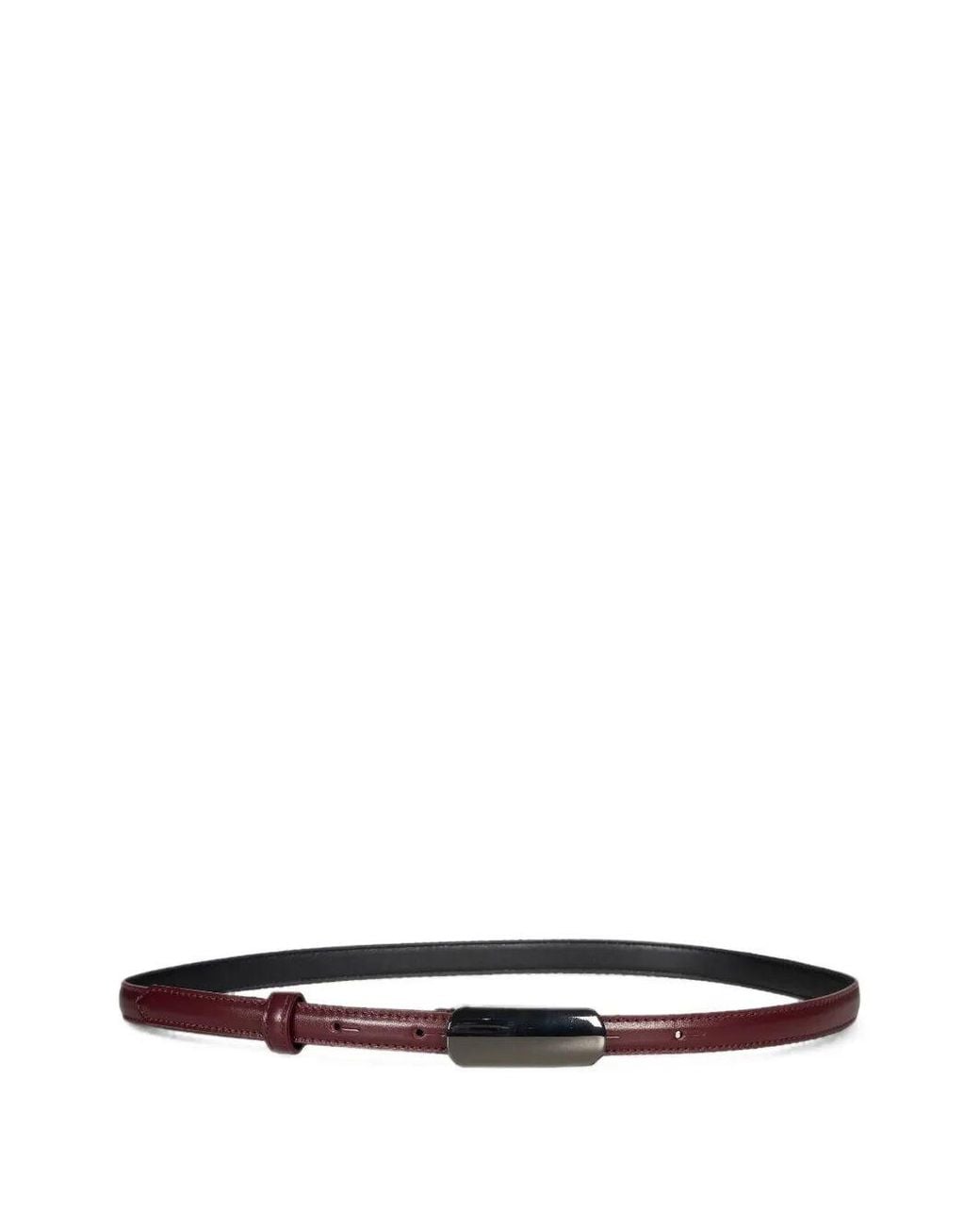 Antonelli White Leather Belt "Aldeide"