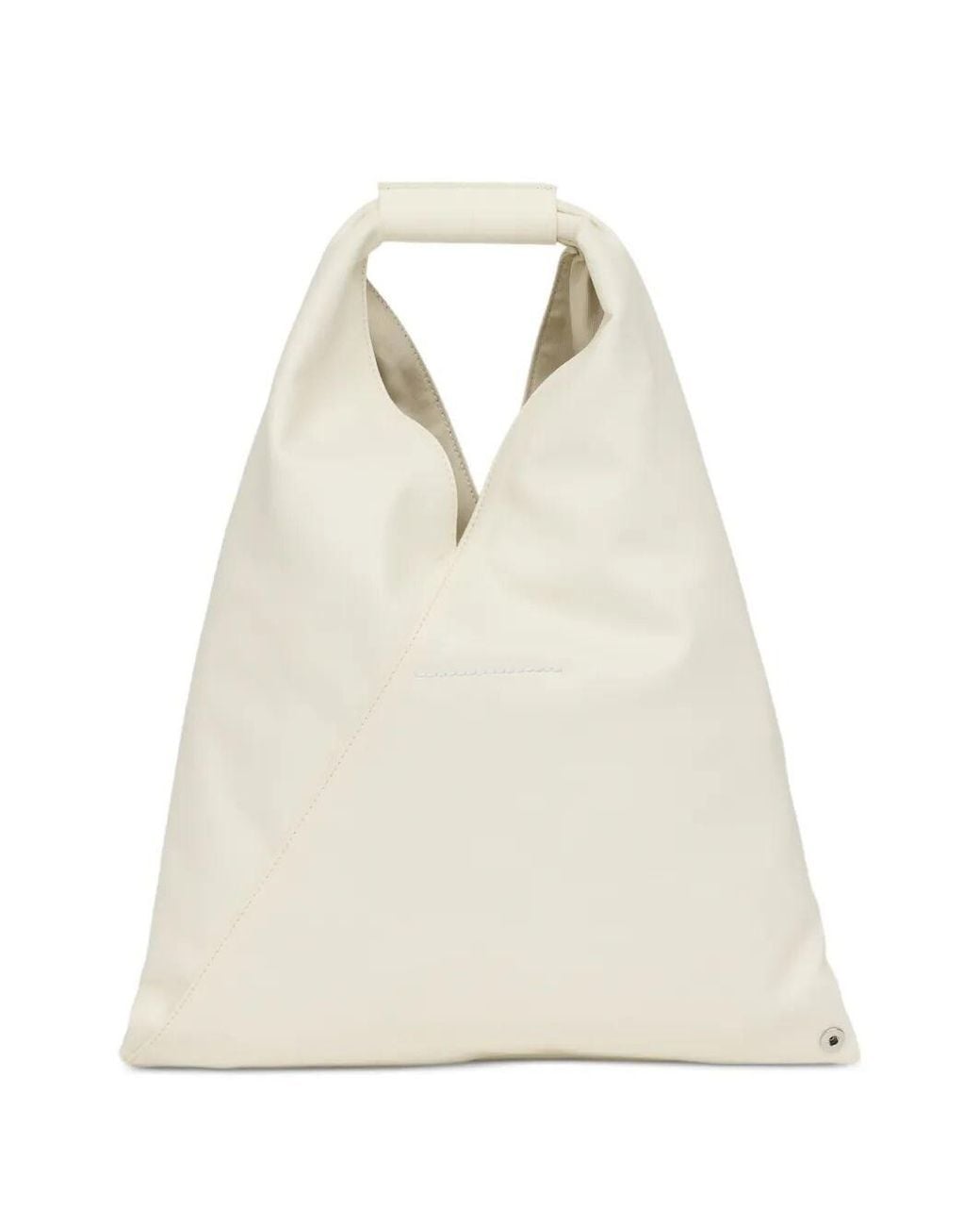MM6 by Maison Margiela White Shoulder Bag Small "Japanese"