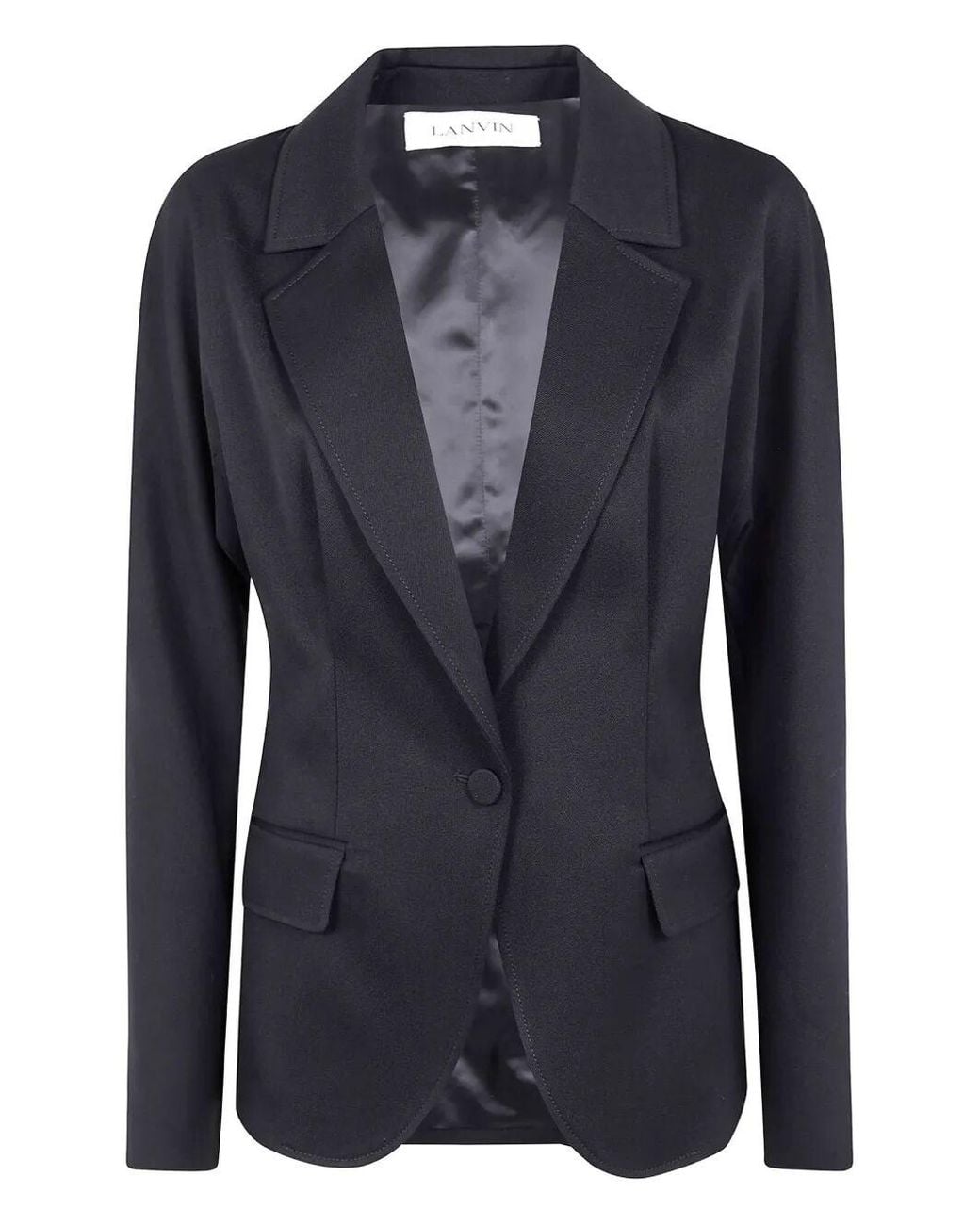 Lanvin Blue Single-Breasted Tailored Jacket