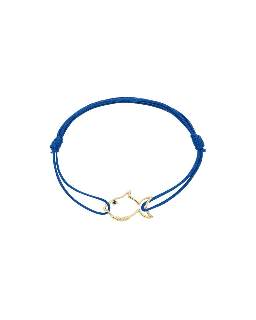 Aliita Blue "Pececito Zafiro Azul" Cord Bracelet