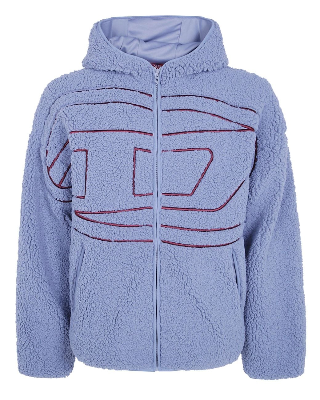 DIESEL Blue Sweatshirt Full Zip "S-Zat" for men