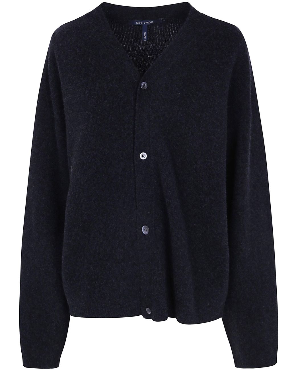 Sofie D ́hoore Blue Sweater V-Neck Buttons "Meroe"