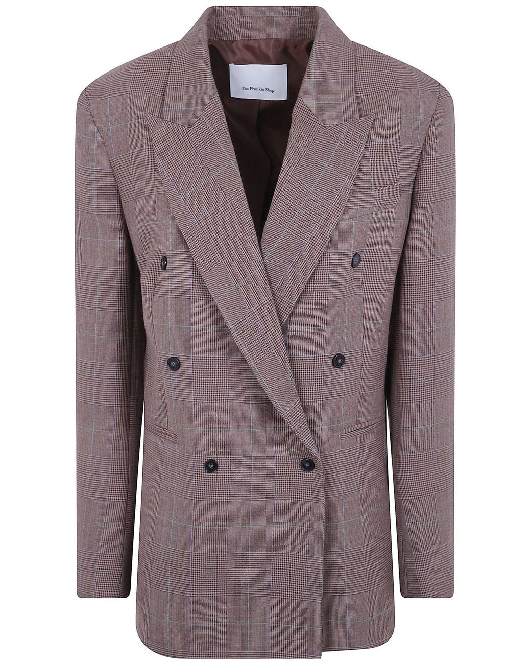 Frankie Shop Purple Wool Structured Blazer "Monterey"