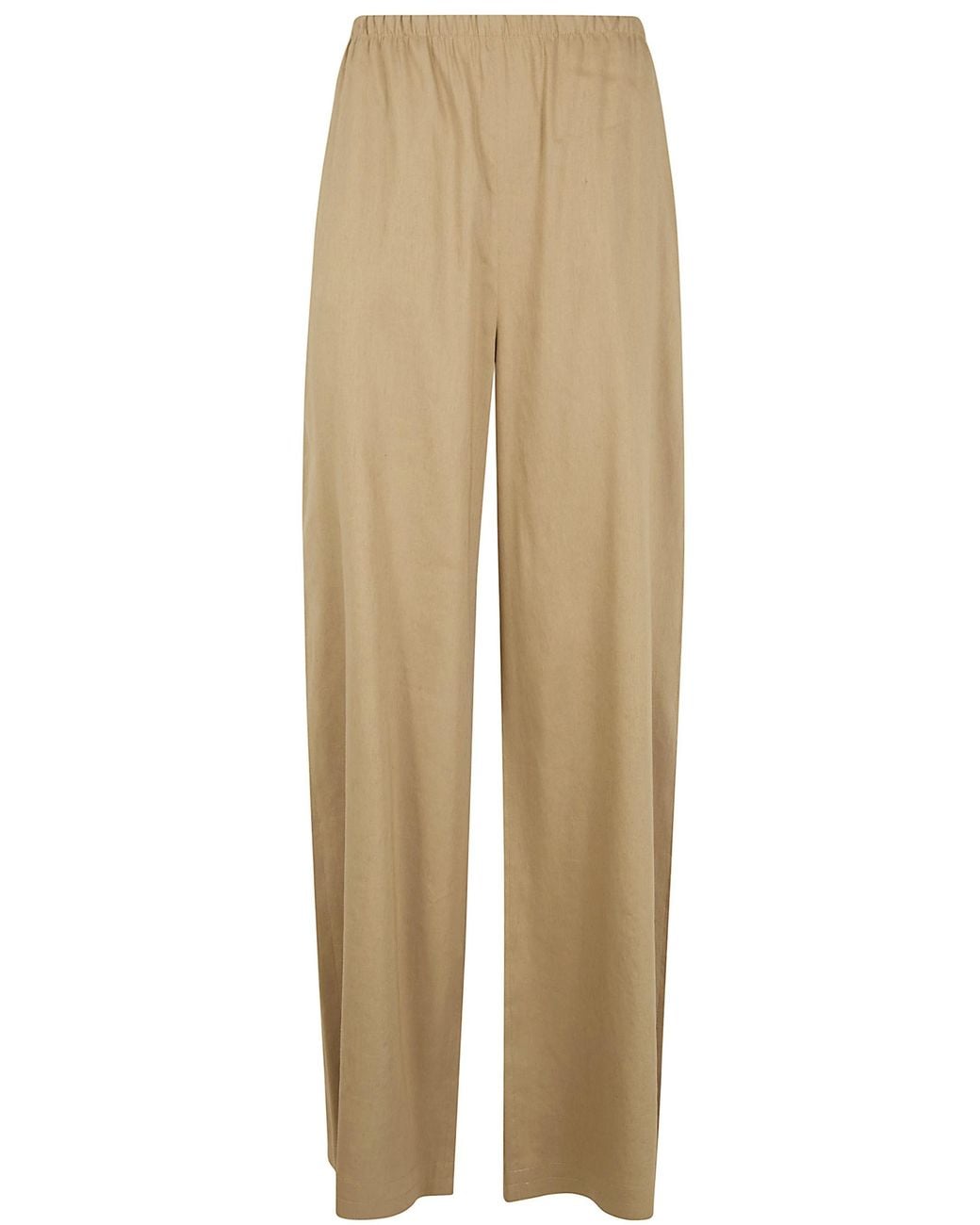 Max Mara Pure Natural Destino Linen Viscose Trousers