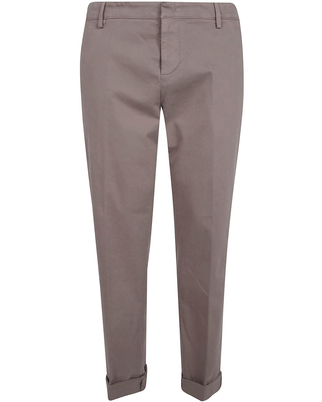 Dondup Gray Chinos Tailored "Gaubert" for men