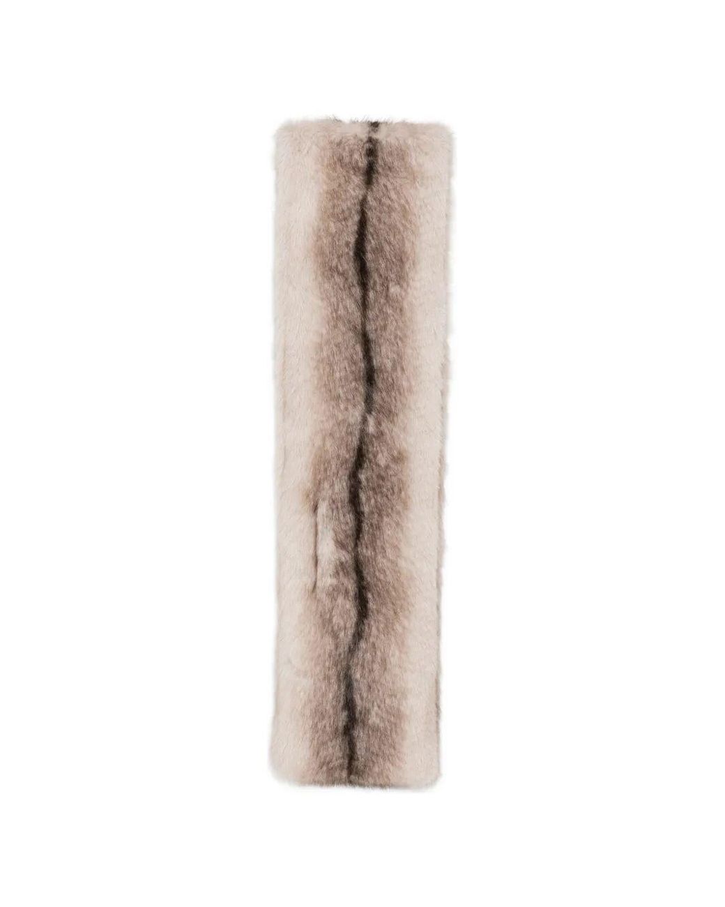 Frankie Shop Natural "Ciasa" Faux Fur Scarf