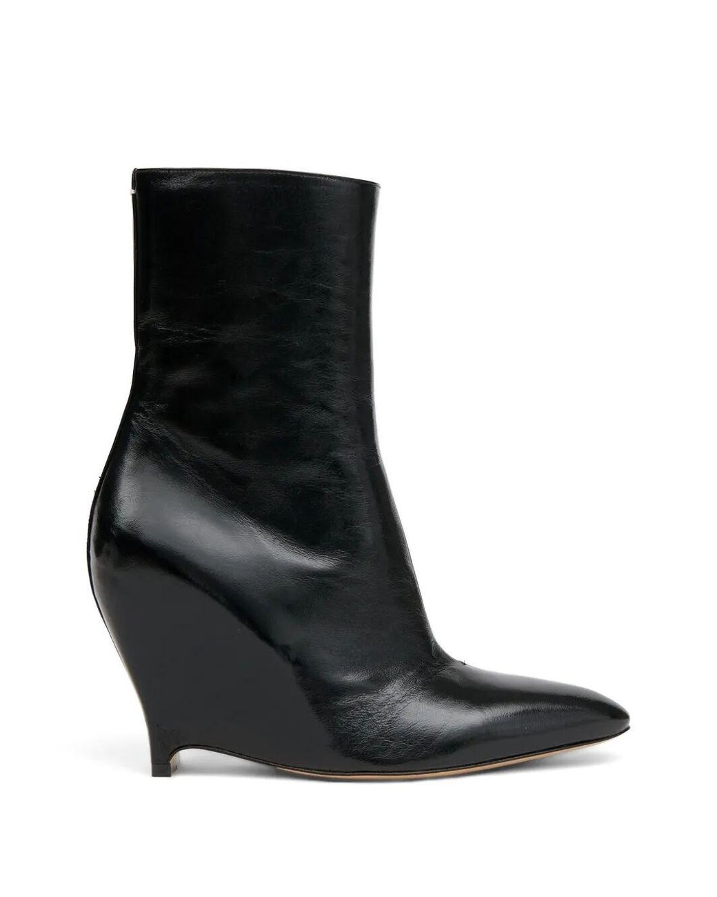 Maison Margiela Black Flat Ankle Boots