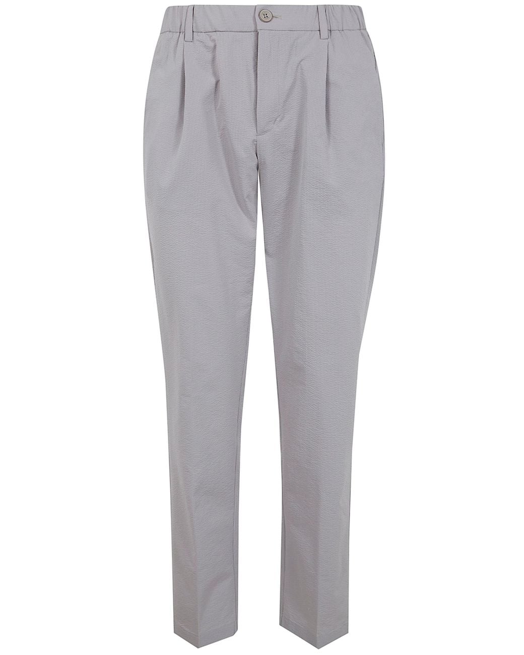 Herno Gray 'Seercrease' Trousers for men