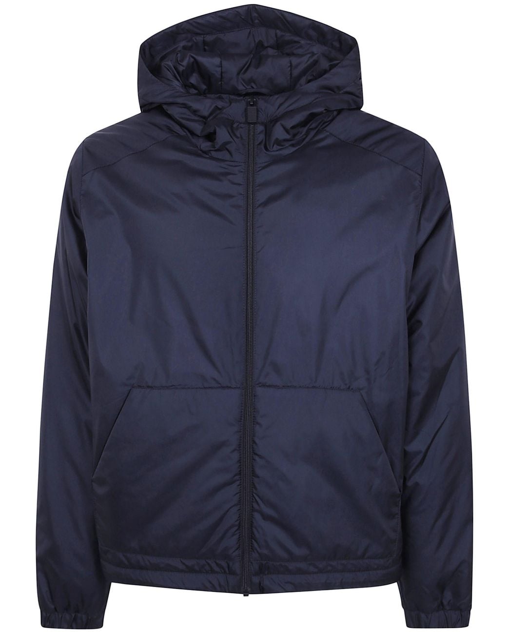 Aspesi Blue Hooded Jacket "Rob" for men