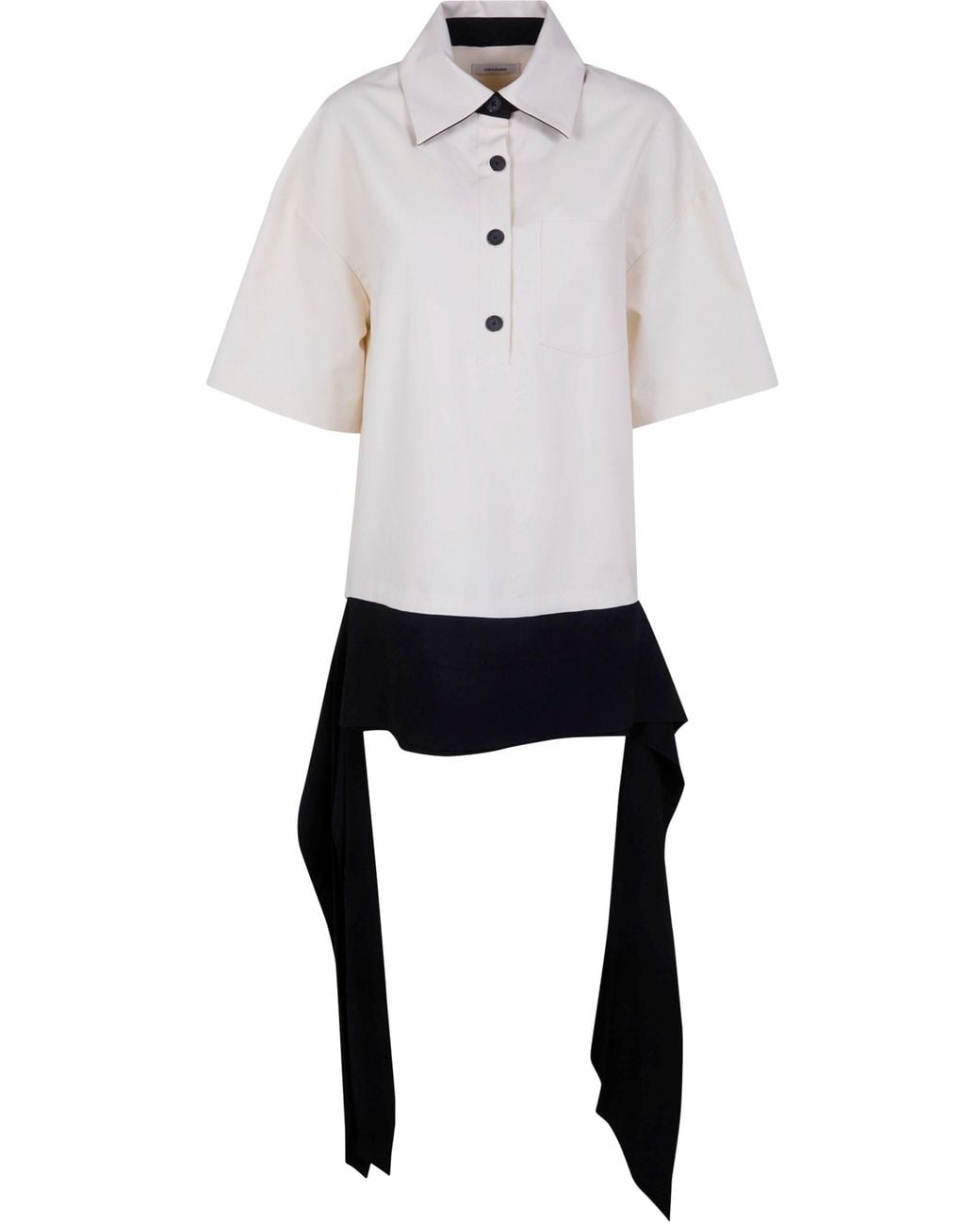 Entire studios White "Polo" Top