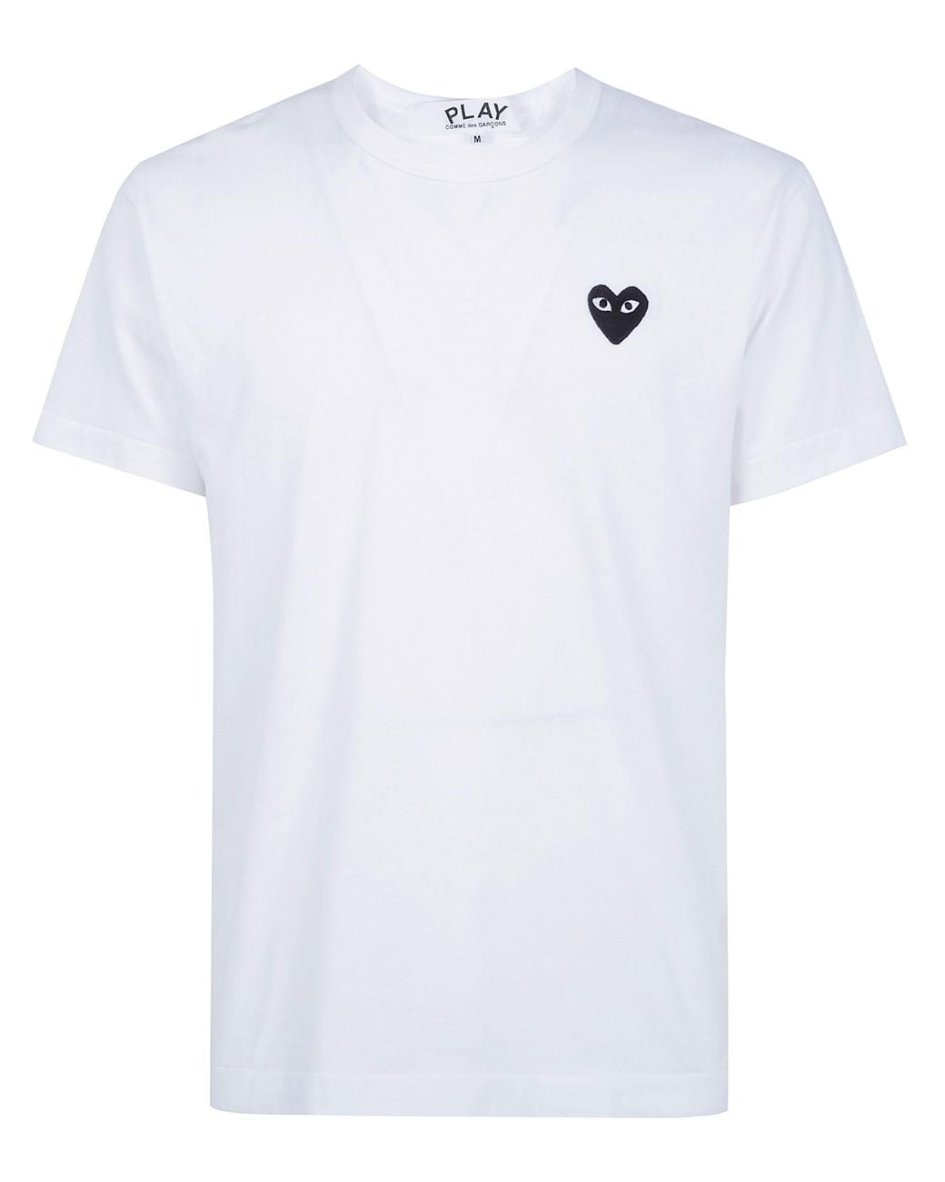 COMME DES GARÇONS PLAY White T-Shirt Heart Emblem