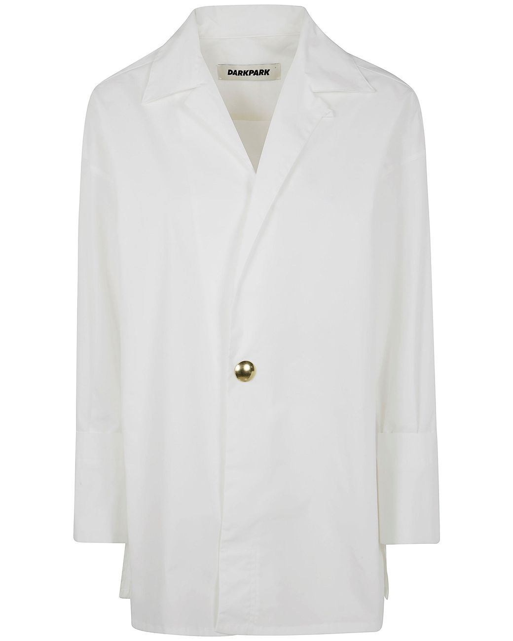 DARKPARK White Jodie Popeline Tunic Style Shirt