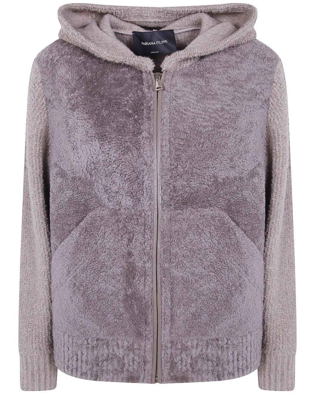 Fabiana Filippi Purple Jacket Shearling Bomber