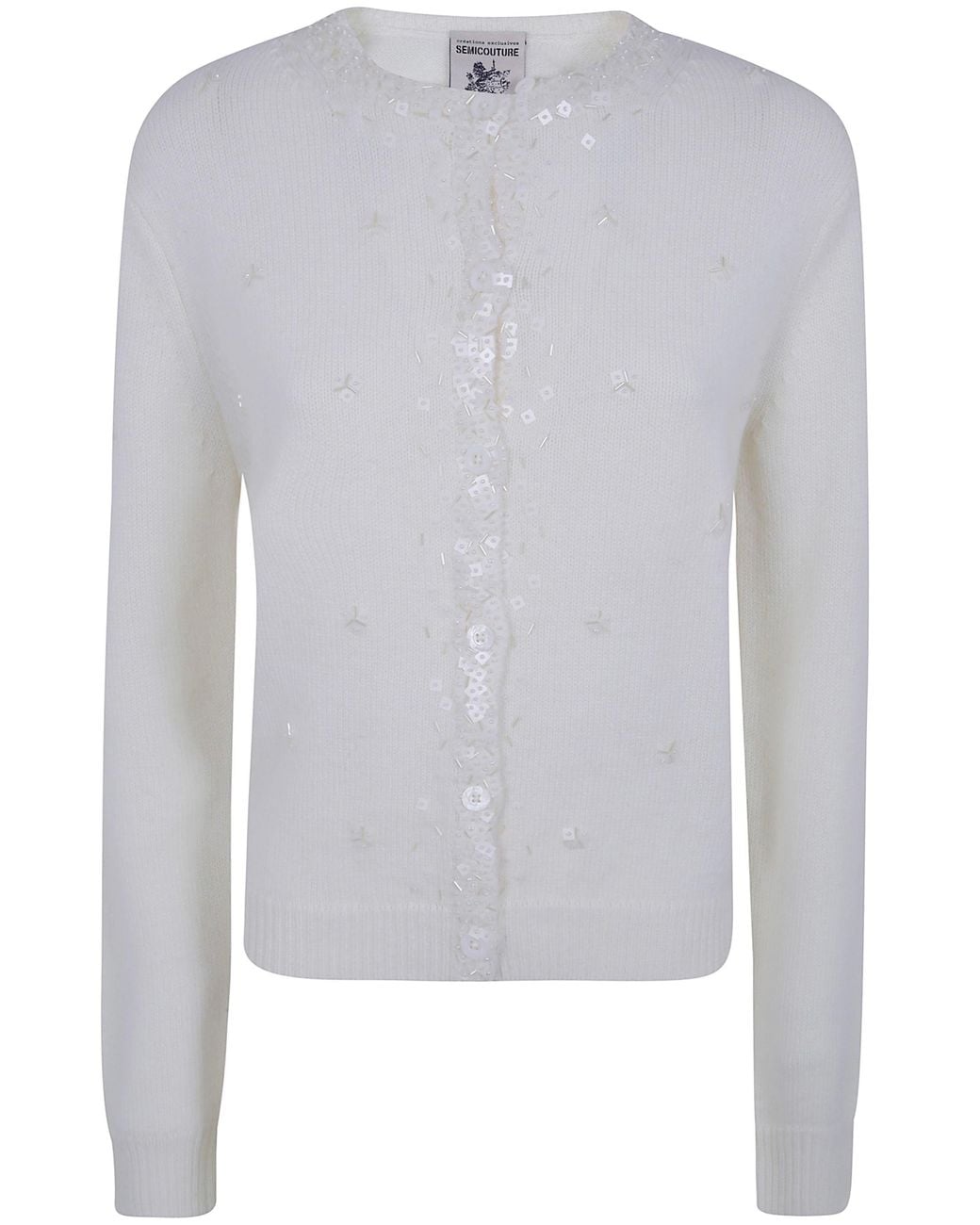 Semicouture Blue Cardigan Sequined "Gypsy"